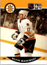 1990-91 Pro Set #408 Nevin Markwart Boston Bruins