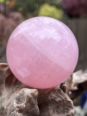 Rosenquarz Kugel Kugel Deep Pink Brazilian AAA+ 326g 62mm 119
