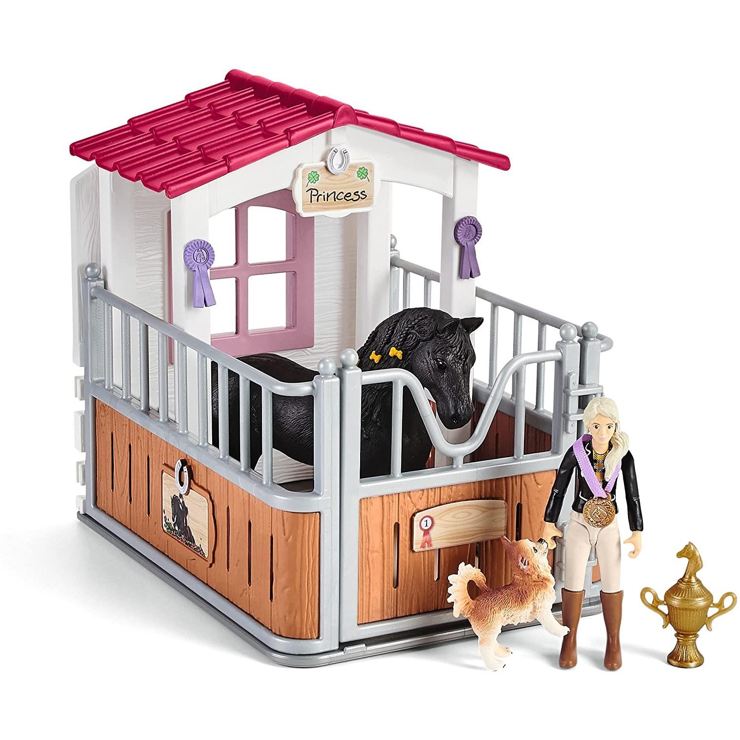 Schleich Box pour Chevaux de collection Horse Club avec jument de prestige