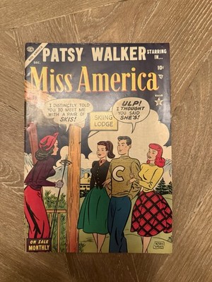 Atlas Comics Miss America #59 Golden Age 1957 Patsy Walker Humor Romance