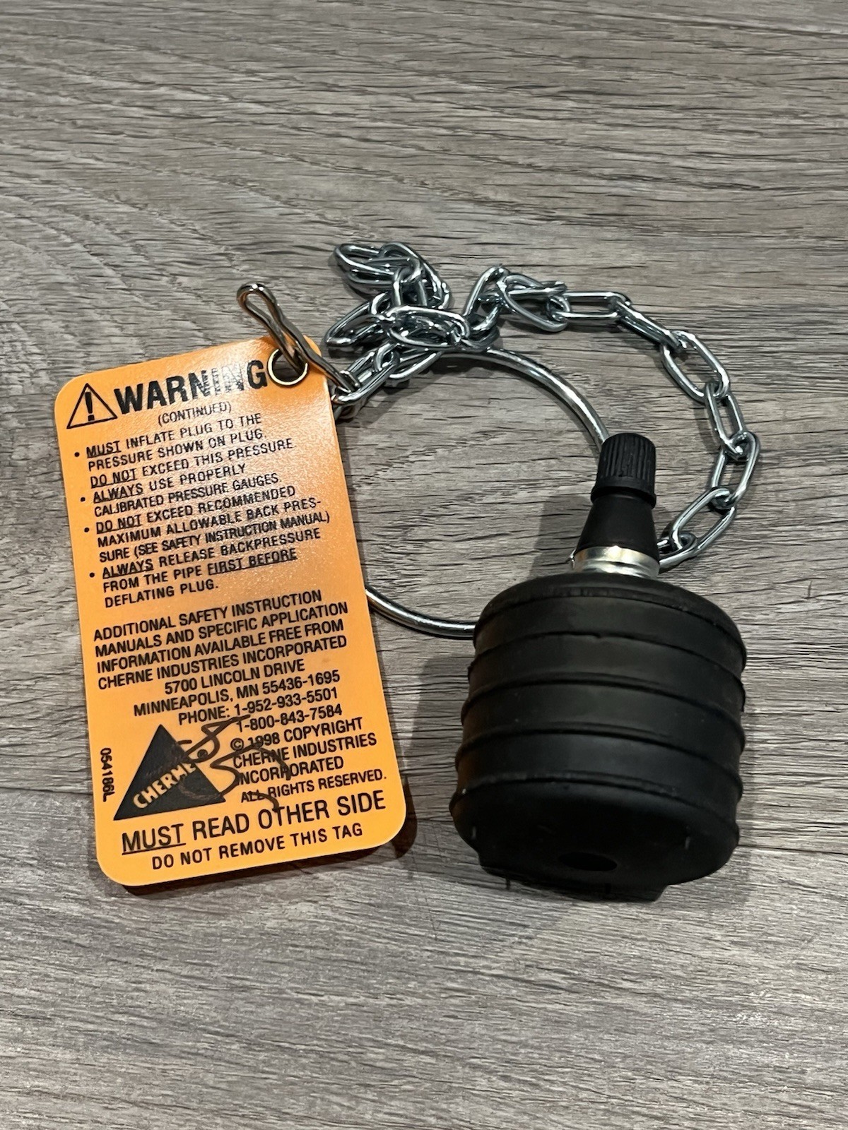 Cherne 2" (50MM ) Test Ball Plug 270024 - Free Shipping