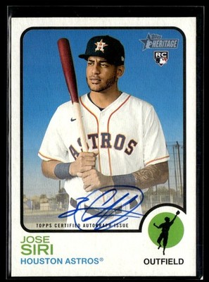 2022 Topps Heritage Real One Jose Siri RC Auto #ROA-JSI