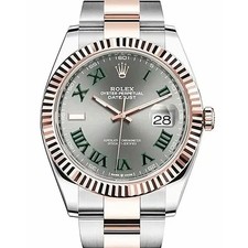 Rolex Datejust 41 Wimbledon Grey Roman Dial (126331-0015)