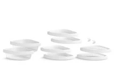 Sterling Store+ White 10-Piece Shelf Accessory Kit