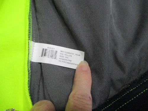 New No Tag Bisley Workwear Jacket Ansi Type R Class 3 Soft Shell,2 XL Excellent! image 14