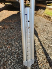 ONE Pair Cruches-Standard Aluminum Crutches ADULT Size/Height Adjustable