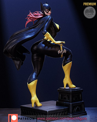 Batgirl, Barbara Gordon, DC, Comic, 3D Druck, Miniature, Fan Art, Pin-Up Figur