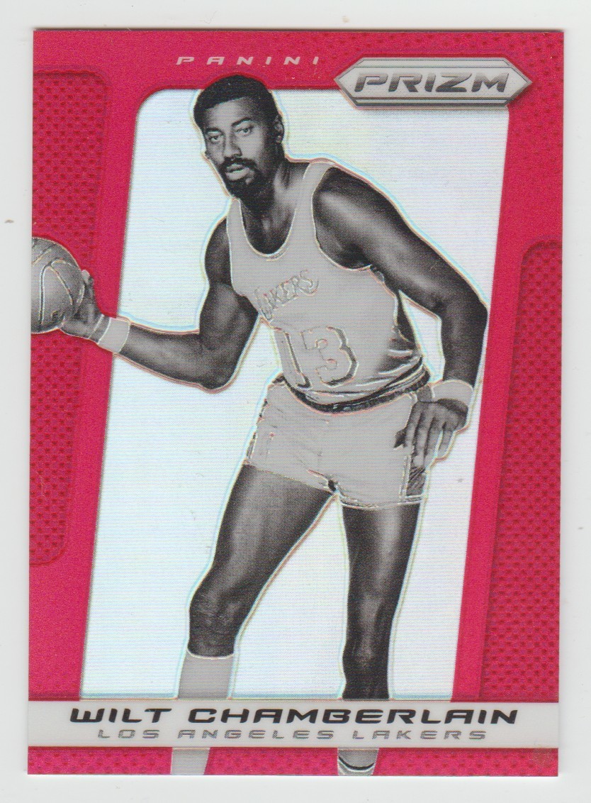 WILT CHAMBERLAIN Lakers 2013-14 Panini Prizm RED PRIZMS #257 Stunning Card HOF