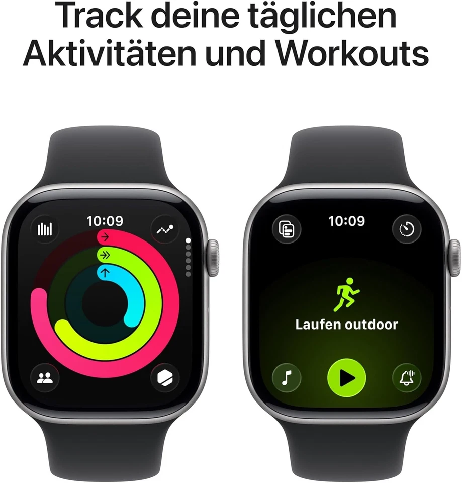 Apple Watch Series 11 5G 46mm Aluminium Space Gray Sport Band Black M/L - Bild 3 von 3