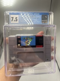 Super Mario World (Version USA-1, 1992) Nintendo SNES Super NES CGC 7.5 Graded