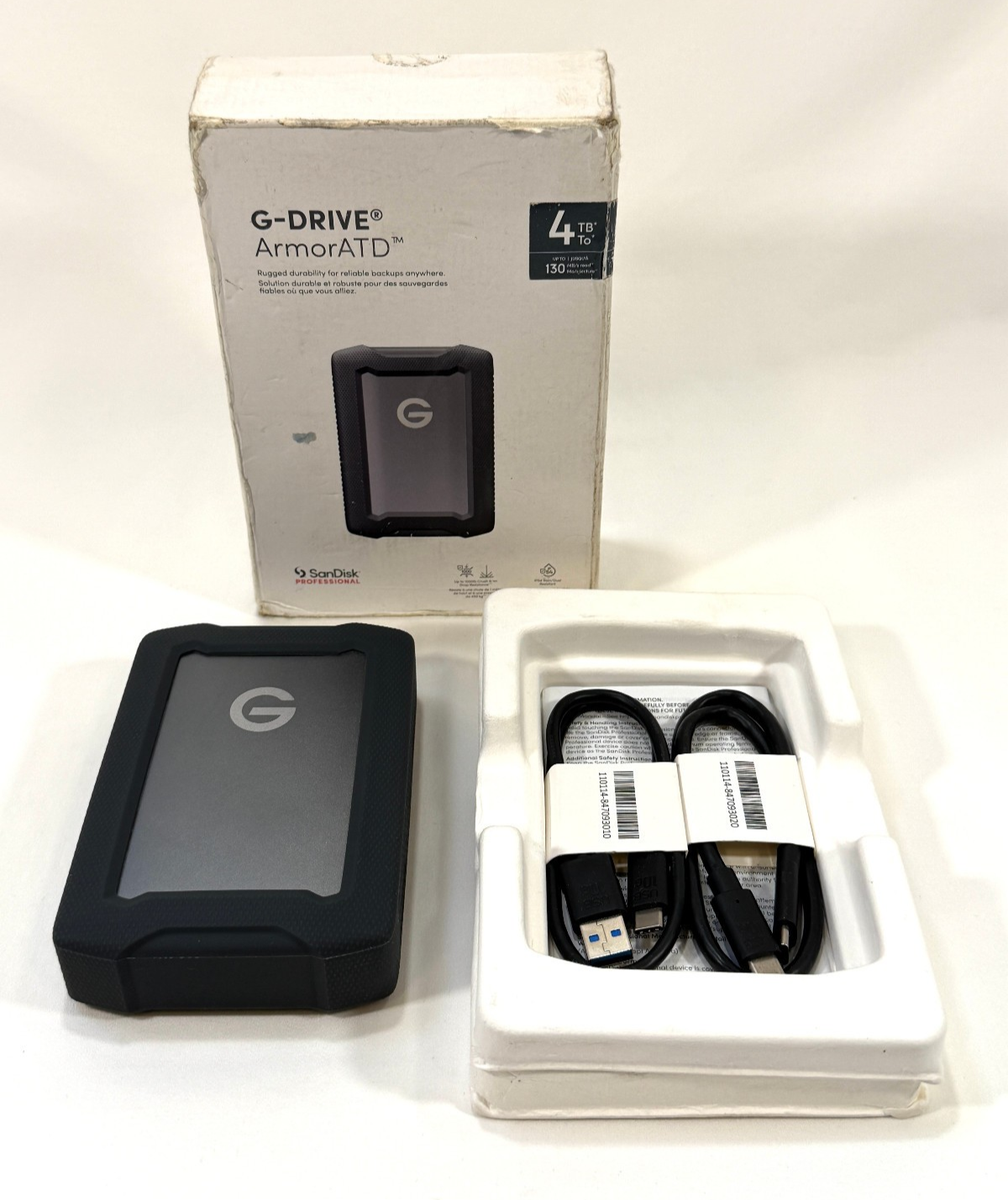 SanDisk Professional 4TB G-DRIVE ArmorATD USB-C Portable Rugged
