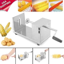 Manual Stainless Steel Twisted Potato Slicer Spiral Cutter French Fry Graters