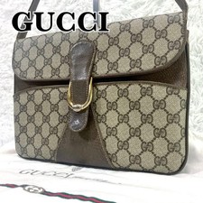 Gucci GG Supreme Shoulder Bag Crossbody 2way Monogram Beige Vintage Rare