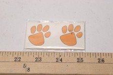 10-Pk Team Dynamics Orange Paw Print Temporary Tattoo