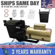 W3SP2607X10 Pool Pump 1HP 110V Super Pump Direct Replace for Hayward SP2607X10