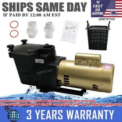 W3SP2607X10 Pool Pump 1HP 110V Super Pump Direct Replace for Hayward SP2607X10
