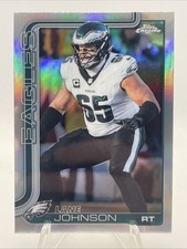 2025 Topps Chrome Lane Johnson Refractor Eagles