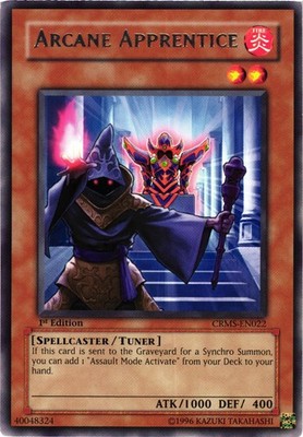 Yugioh Arcane Apprentice CRMS-EN022 Rare 1st Edition VLP