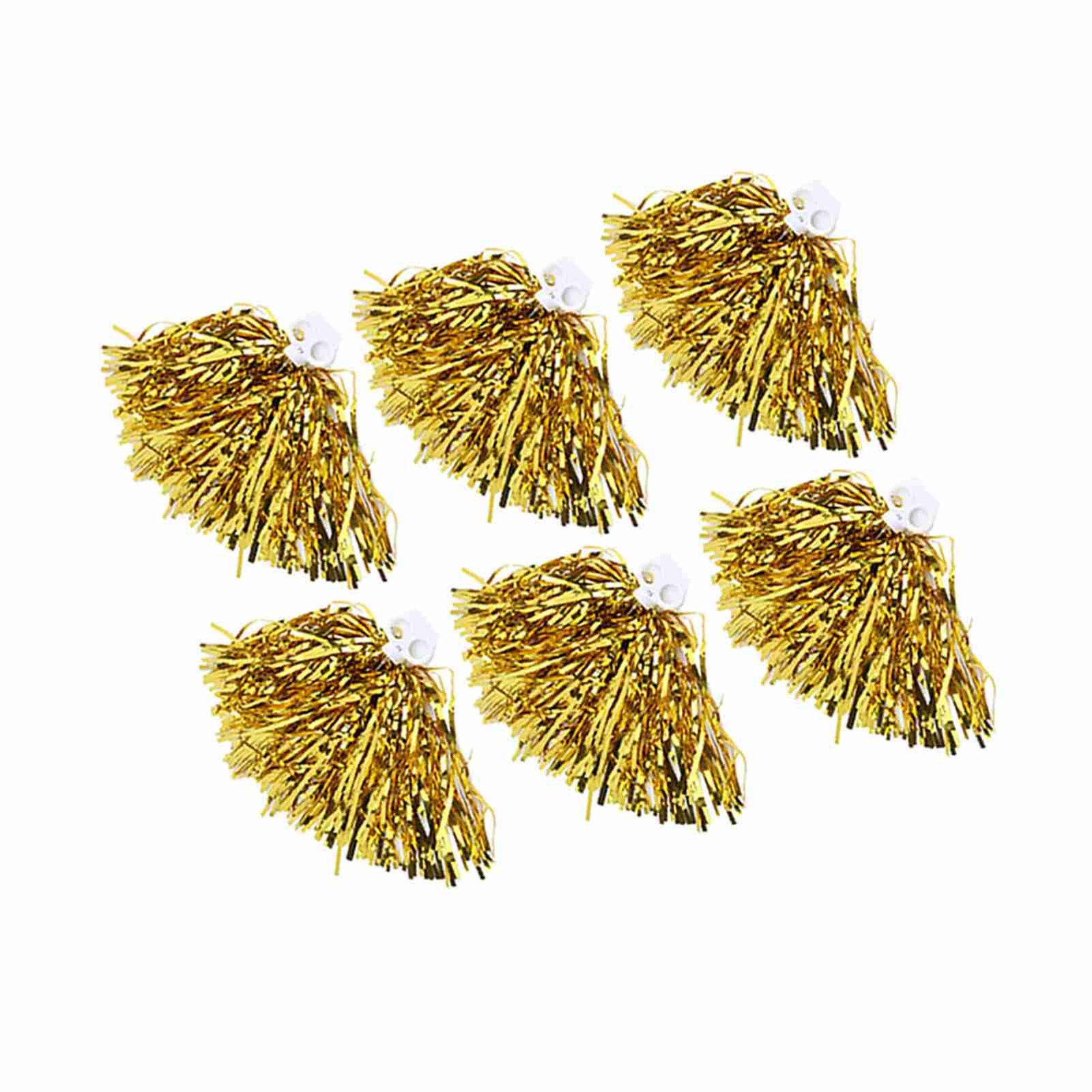 6PCS Handheld Poms Prop Cheerleader Cheerleading Cheer Dance Party Football HE