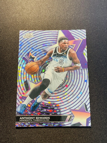 2025-26 Topps Chrome Cosmic StarFractor Anthony Edwards Refractor #SF-6 SP NQ16