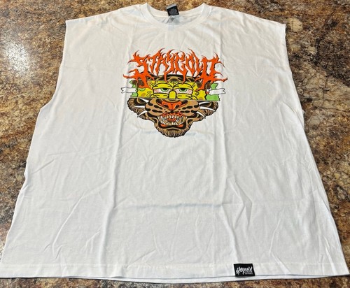 Stay Cold Apparel Sleeveless Tiger/Cartoon Parody Graphic Tee