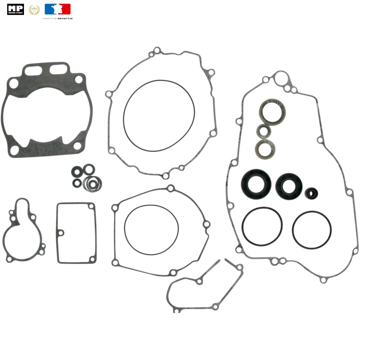 Pochette de joints moteur complète avec spi Moose pour moto Kawasaki KX250 2005-2007