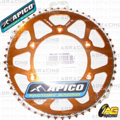 Apico Evolite Orange Hinteres Ritzel 52T 520 Für Husqvarna TX 300 2017