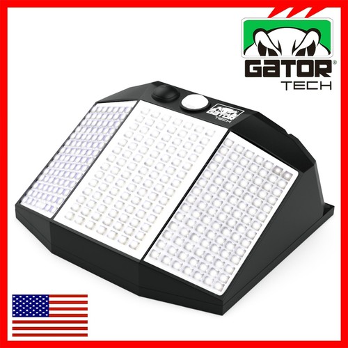 Solar Power 294 LED PIR Motion Sensor Outdoor Security Garden Wall Lamp Light - Picture 12 of 15