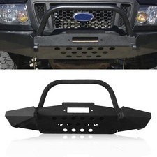 Fit For Ford Ranger 1998-2011 Modular Front Winch Bumper With Bull Bar Black