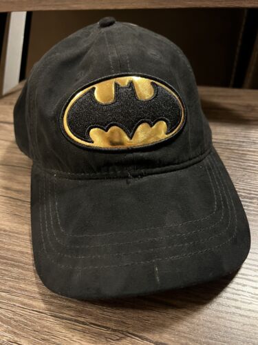 DC Warner Bros Batman Logo Velvet Baseball Cap - Picture 1 of 3
