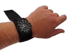 Military Watchband Black Strap Covered Watch Protective Band Durable Nylon Black