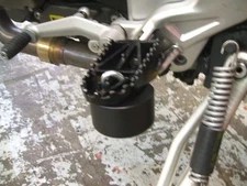 APRILIA Dorsoduro 750 1200 SHIVER 750 FOOT PEG SLIDERS CRASH MUSHROOMS NEW R6D5