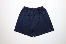 Vintage 90s Y2K Nike Mens XL Travis Scott Mini Swoosh Above Knee Shorts Blue