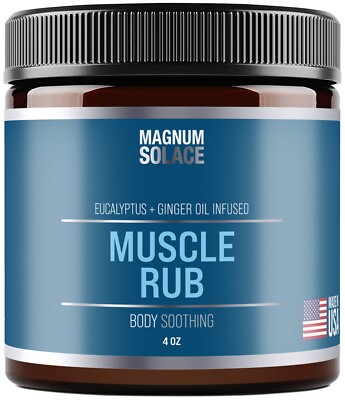Muscle Rub Cream   Extra Strength Menthol Cream with Arnica - 4 oz