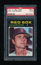 1971 opc HI #530, Carl Yastrzemski PSA 5 EX *VERY NICE TOUGH SP