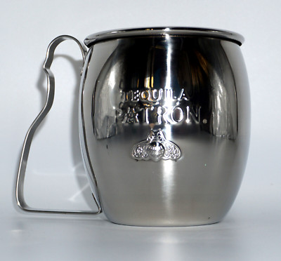 Patron Tequila Mule Mug Becher Tasse Moscow Mule Edelstahl Likör NEU