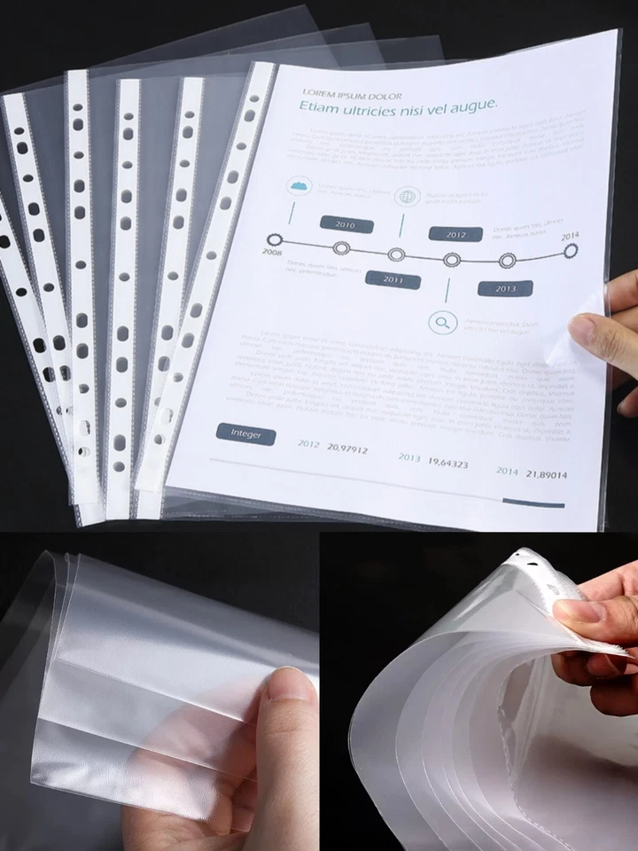 BUSTE TRASPARENTI PER RACCOGLITORE A4 Lucide, Alto Spessore 80 micro - Immagine 3 di 4