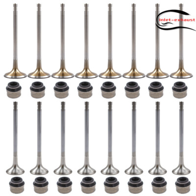 Engine Intake Valves & Exhaust Valves 16pc Kit Fit for Audi VW 2.0T (FSI, TSI)