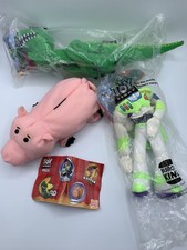 Toy Story Burger King Buzz Lightyear Rex, Hamm 1995 Set of 3