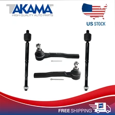 ⭐4pcs⭐Inner + Outer Tie Rod End For 2016-2022 HONDA HRV HR-V