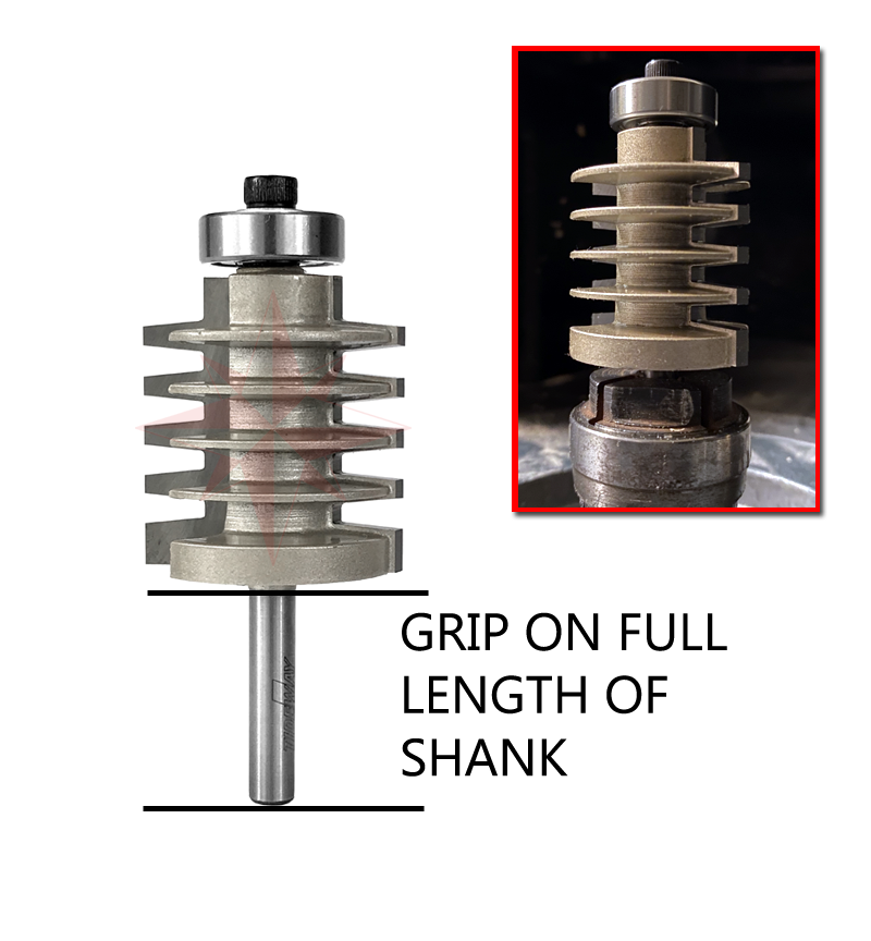 WEN RB202CB 1/2 In. Core Box Carbide-Tipped Router Bit With 1/4 In. Sh - WEN Pro - Foto 3
