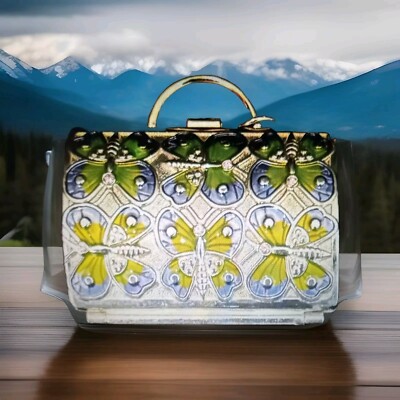 Judith Leiber Neiman Marcus Enamel Butterfly Coin Purse Keepsake-''A  Must have'' 