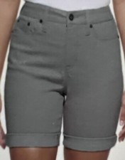 NWT DKNY Jeans Women's 9" Bermuda Summer Shorts Rolled Hem Size 8 55 3HL231