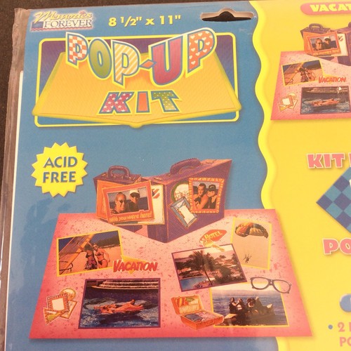 Vacation Scrapbooking Page Pop-Up Kit 8-1/2” X 11” Vintage 1998 Memories Forever - Picture 3 of 9