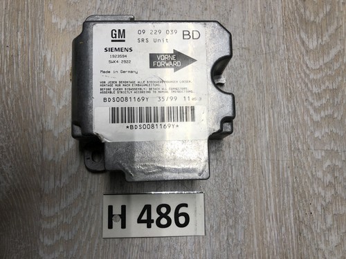 OPEL VECTRA B 95-02 AIRBAG STEUERGERÄT SRS GEBRAUCHT ORIGINAL 09229039