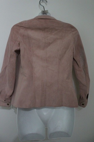 Camisa Maggy Frances England Rosa Gamuza Botones Talla 2 Nueva con Etiquetas $250.00 IRRG - Imagen 6 de 12