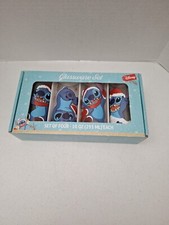 Disney STITCH Glassware Set Of 4, 10oz Glasses NIB Z57