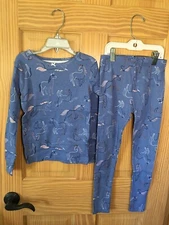 New Carter's Girls Unicorn Pajama Snug fit Blue Long Sleeve many sizes