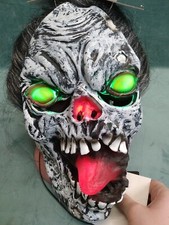 NWT Light Up Zombie Skull Unisex Mask. One Size Fits All