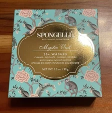 Spongelle MYSTIC OUD Infused Bath Shower Body Sponge Buffer 3.5 Oz New
